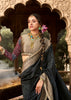 “Exclusive Offer” : Phantom Black Woven Banarasi Silk Saree
