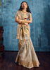 Silver Grey Woven Paithani Tissue Silk Saree