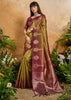 Mehndi Green Woven Banarasi Silk Saree
