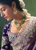 Mauve Purple Embroidered Designer Saree
