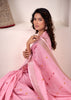 Lilac Pink Woven Linen Silk Saree