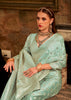 Sea Green Woven Banarasi Sain Silk Saree