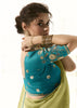 Lime Green Designer Organza Tissue Silk Saree
