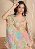 Pearl Peach Designer Indo Western Set