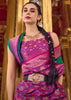 Forest Green Woven Banarasi Silk Saree