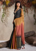 Black And Yellow Woven Cotton Silk Saree