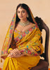 Honey Yellow Designer Embroidered Saree
