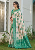 Mint Green Woven Banarasi Silk Saree