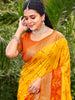 Mimosa Yellow Woven Patola Silk Saree