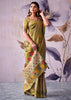 Olive Green Woven Tissue Silk Saree