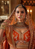 Rust Orange Heavy Embroidered Designer Lehenga