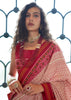 Red Printed Soft Silk Saree