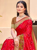 Scarlet Red Woven Patola Silk Saree