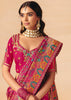 Princess Pink Designer Embroidered Saree