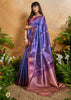 Lavender Purple Woven Banarasi Silk Saree