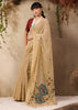 Sand Beige Woven Cotton Silk Saree