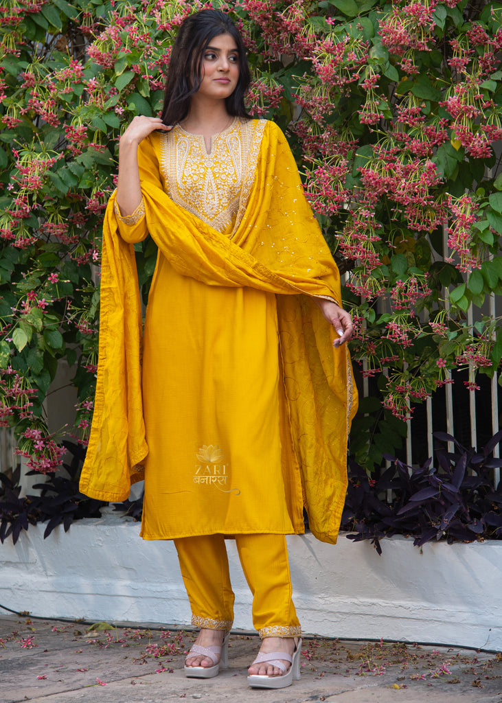 Luminosity Thread Embroidered Suit (10702046527681)