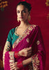 Dahlia Purple Designer Embroidered Saree