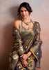 Golden Green Woven Tissue Silk Saree