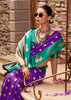 Royal Purple Banarasi Satin Silk Saree