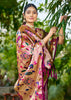 Dahlia Purple Woven Paithani Silk Saree