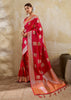 Bridal Red Woven Banarasi Silk Saree