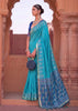 Heritage Blue Woven Banarasi Silk Saree