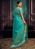 Angel Blue Woven Cotton Silk Saree