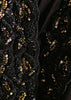 Jet Black Embroidered Tissue Designer Saree
