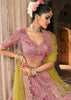Yellow & Pink Heavy Embroidered Designer Lehenga