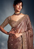 Dry Rose Designer Silk Saree