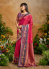 Scarlet Red Woven Banarasi Silk Saree