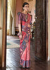Radiant Rose & Plum Dual Tone Bronze Zari Woven Banarasi Silk Saree