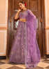 Lilac Purple Embroidered Net Lehenga