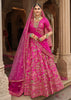 Rani Pink Heavy Embroidered Designer Lehenga