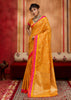 Zinnia Yellow Woven Banarasi Silk Saree