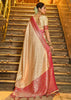 Raspberry Pink Woven Banarasi Brocade Silk Saree With Overall Jaal