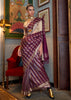Imperial Purple Woven Banarasi Soft Silk Saree