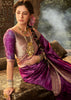 “Exclusive Offer” : Wine Purple Woven Banarasi Silk Saree