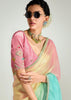 Multicolour Shaded Ombre Banarasi Tissue Saree