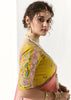 Purple And Pink Designer Organza Tissue Silk Saree