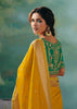 Haldi Yellow Woven Embroidered Banarasi Silk Saree