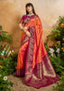 Sunshine Orange Woven Soft Silk Saree