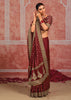 Bridal Maroon Embroidered Designer Saree