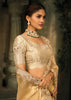 Cream Designer Embroidered Silk Saree