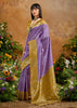 Lanender Purple Woven Cotton Silk Saree