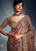 Dry Rose Designer Silk Saree