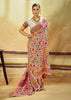 White Woven Cotton Kashmiri Jamewar Saree