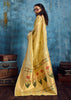 Pastel Yellow Woven Paithani Tissue Silk Saree