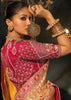 Mustard Yellow Embroidered Silk Saree